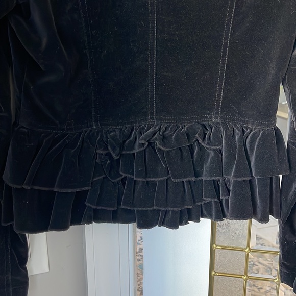 Ruffled Velour Jacket - Picture 3 of 4